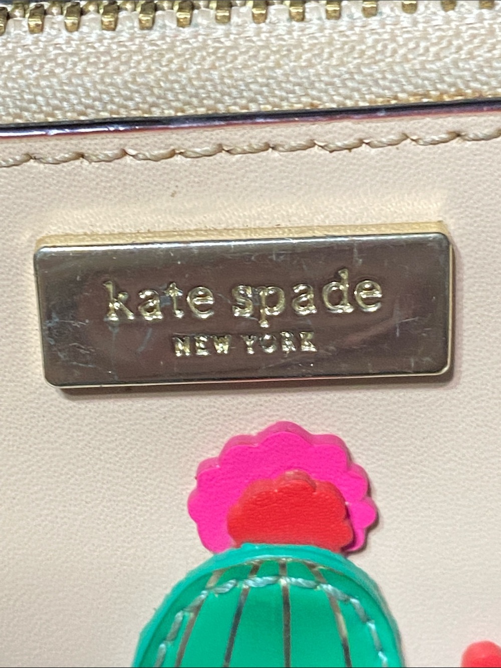 CUTE Kate Spade zipper Cactus Zip Wallet - Picture 10 of 14